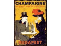 Mágneses képeslap - Champagne Budapest