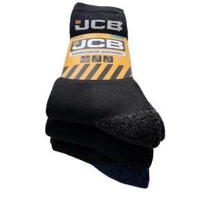 JCB munkászokni, 3 pár, fekete, férfi, munkaruházat kategóriából.