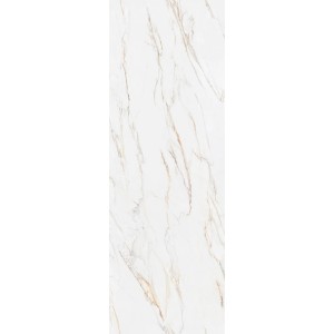Decoflooring SPC falpanel márvány hatású fehér-arany, 260x90 cm, falburkoláshoz.