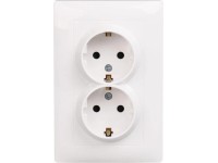 Mentavill dugalj Ecomax dupla földelt fehér