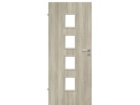 Lakkozott beltéri ajtólap Kaya 4/4  Skandináv Tölgy 90 cm x 210 cm balos