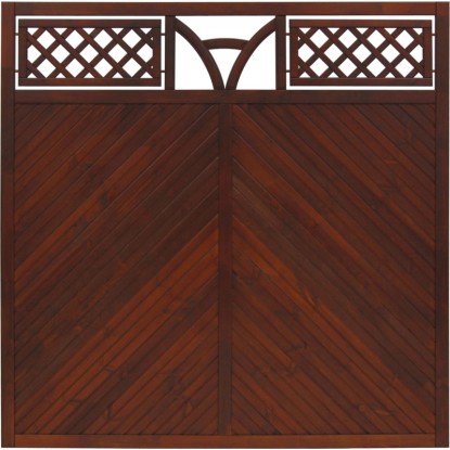 Toulon kerítéselem lakkozott 180 cm x 180 cm barna