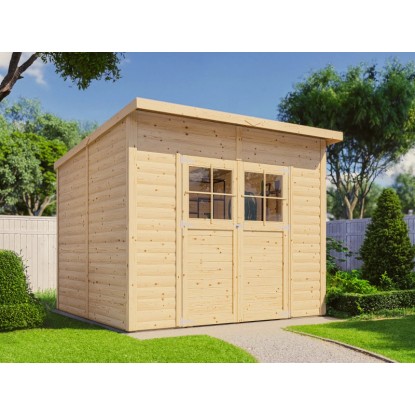 Bertilo Alster kerti faház 245 cm x 239 cm Natúr FSC®