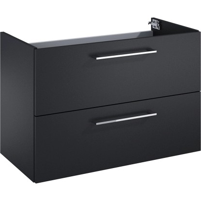 Maximus Cheese mosdó alatti szekrény 80 cm fekete matt 2 fiókkal