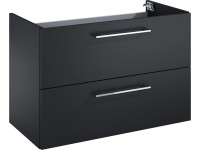 Maximus Cheese mosdó alatti szekrény 80 cm fekete matt 2 fiókkal