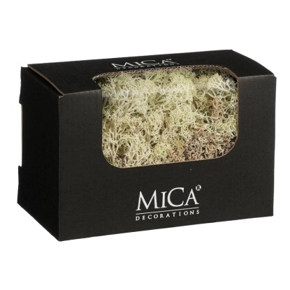 Mica Decorations rénszarvasmoha 14,5 cm x 8 cm x 9,5 cm Krémszínű