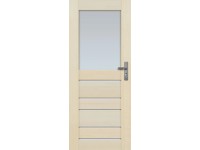 Radex beltéri ajtó Marbella üveges balos borovi fenyő 75 cm x 210 cm