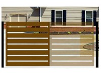 INTEGO Nagykapu bal fém belátásgátló 1,5 m x 1,5 m aranytölgy