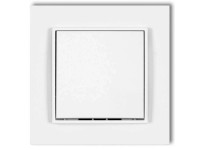 MINI egypólusú kapcsoló kerettel fehér