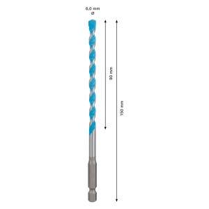 Bosch Expert Hex-9 Multi Construction fúró, 6 mm átmérő, 90/150 mm hossz.