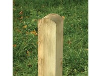 Négyszögletes kerítésoszlop lekerekített fejjel 9 cm x 9 cm x 90 cm impregnált