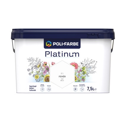 Poli - Farbe Platinum beltéri falfesték diszperziós Fehér F1 7,5 l