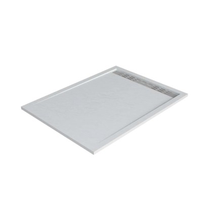 Zuhanytálca VEROSAN+ zuhanyfolyóka fehér 120 cm x 90 cm