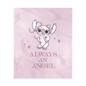 Komar Stitch Always an Angel falikép, 50x70 cm, gyerekszobába.