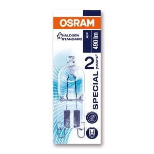 Osram Special Oven Pin G9 lámpa, 40W, meleg fehér, sütőkhöz 300°C-ig.