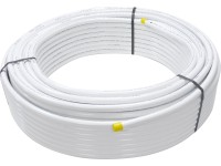 Többrétegű kompozit cső műanyag alumínium 25 m tekercs 16 mm átmérő x 2 mm Többrétegű kompozit cső műanyag alumínium 25 m tekercs 16 mm átmérő x 2 mm