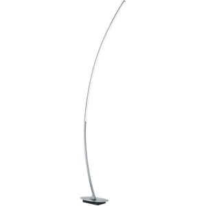 Szálcsiszolt alumínium Solo LED állólámpa, modern design.