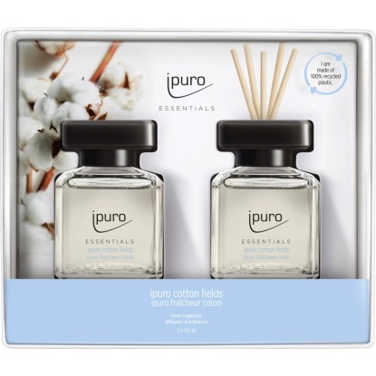 ipuro illatosító szett Essantials Cotton Fields 2 x 50 ml
