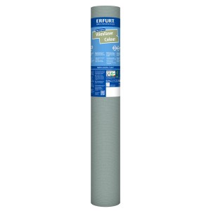 Tekercs Erfurt Vliesfaser Colour 302-5, zöld, színes nyomott mintás vlies tapéta.