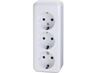 3 részes csatlakozóaljzat falon kívüli fehér 3 részes csatlakozóaljzat falon kívüli fehér