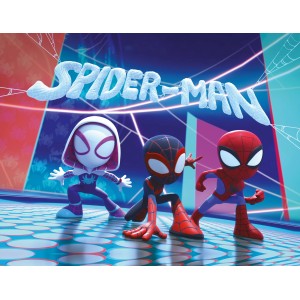 Komar vászonkép Spiderman Glowy Spideys, 30x40 cm, fali dekoráció gyerekszobába.