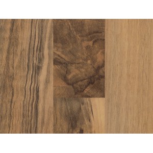 Comfort laminált padló, sötét, természetes matt diófa dekorral, fa erezettel.