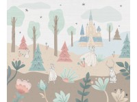 Komar nemszőtt fotótapéta Disney Frozen Castle Playground színes