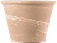 Deroma Vasum Duo virágcserép 21 cm átmérő x 16 cm White fehér csíkos