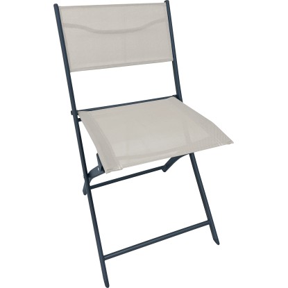 Tocano összecsukható szék antracit-bézs 45 cm x 51 cm x 81 cm