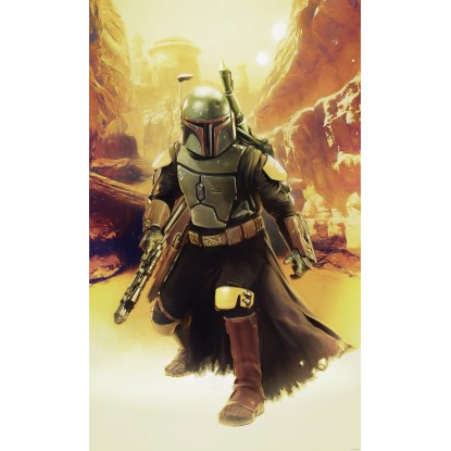 Komar nemszőtt fotótapéta Star Wars Boba Fett Sneaking Up többszínű