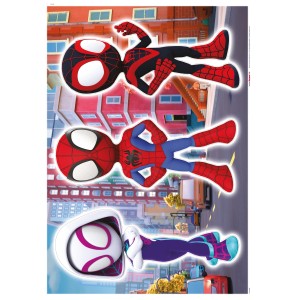 Komar Spiderman Trio falmatricák 3 rajzfilm pókkal.