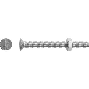 PZ süllyesztett fejű csavar acél A2 M4 x 30 mm, 8 db + anya