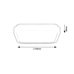 Rábalux Samira beltéri Ráépíthető és Beépíthető lámpa fehér LED 18W 1430lm 4000K