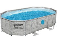 Bestway fémvázas medence Power Steel 107 cm x 488 cm x 305 cm ovális