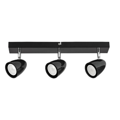 Rábalux Perico beltéri Mennyezeti lámpa fekete GU10 3X MAX 5W IP20