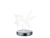 Trio Karo LED Unikornis dekorlámpa 17 cm 7 W króm - áttetsző Trio Karo LED Unikornis dekorlámpa 17 cm 7 W króm - áttetsző