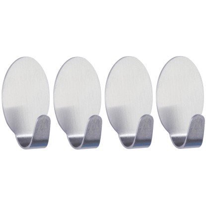 Wenko rozsdamentes acél törpe akasztó matt 4 db-os készlet