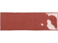 Nolita fali csempe agyag piros mázas fényes 6,5 cm x 20 cm