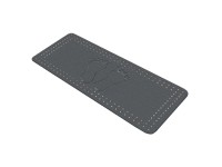 Kleine Wolke Foot kádbetét 36 cm x 92 cm palaszürke