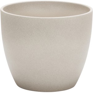 Scheurich 920-as virágcserép, Ø 33 cm, Taupe Stone színben. Kerámia beltéri virágcserép.