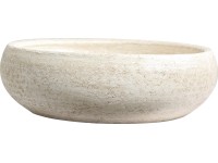 Virágtál Lava 25 cm átmérő bézs