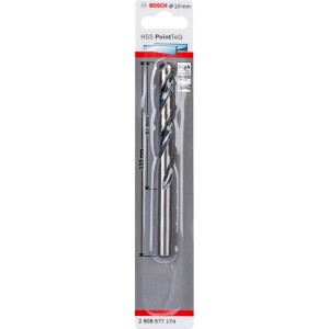 Bosch HSS spirálfúró PointTeQ, 10 mm, csomagolásban. Fúrókészletekhez alkalmas.