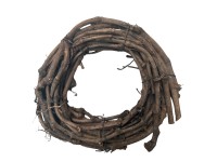 Mica Decorations koszorú kézműves dekoráció 20 cm átmérő x 5 cm világosbarna