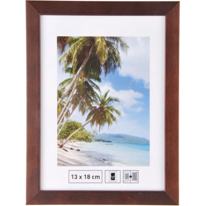 Fa képkeret  mahagóni  sima  13 cm x 18 cm
