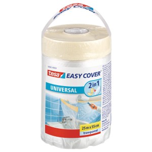 Tesa Easy Cover Universal 2in1 takaróanyag, 25m x 55cm, átlátszó.