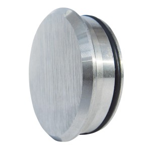 Rozsdamentes acél V2A végzáró 40 mm-es korláthoz, tartozék lépcsőkhöz és korlátokhoz.