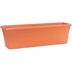 Florus Mediterrán virágláda 60 cm terrakotta színben, öntözőrendszerrel.