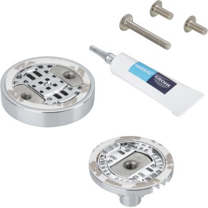 Grohe QuickGlue S1 készlet fali tartókhoz: Ragasztó, tartók és csavarok zuhanykiegészítőkhöz.