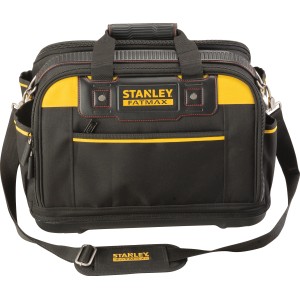 Stanley FatMax szerszámos táska FMST1-73607, tartós táska vállpánttal és rekeszekkel.