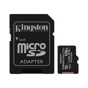 Kingston Micro SD kártya 128GB adapterrel, audio tartozék.